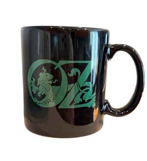 Wizard of Oz Black and Green Coffee Mug Cowardly Lion